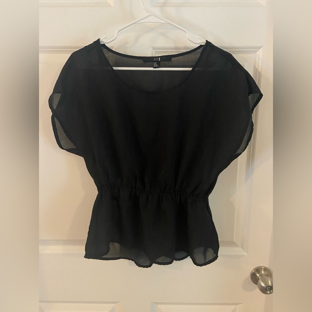Forever 21 black blouse